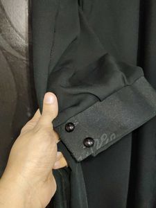 Black Button-Down Abaya