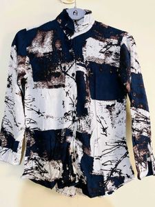 Abstract Print Shirt New With Tag