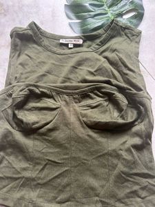 Olive Green Two-Piece Set