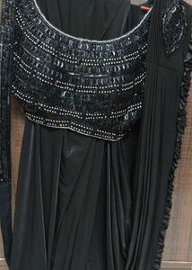 Elegant Black Saree