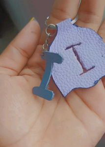 Initial Leather Keyring