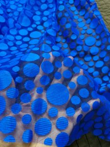 Blue Net Fabric