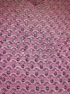 Purple Embroidered Kurta