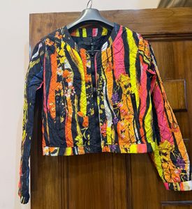 Floral Print Quilted Jacket