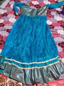 Elegant Blue Ethnic Gown party wear fashionable