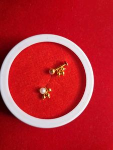 Pearl Drop Earrings gold