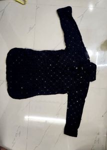 Navy Blue And Black Sequined Kurtas ✨