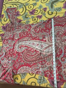 Red Paisley Print Tunic Dress