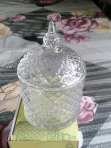2 Designer Glass Jar