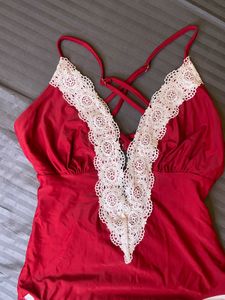 sexy Red Lace bodysuit