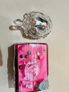 Vintage Crystal Turtle Trinket New Wdt Tag