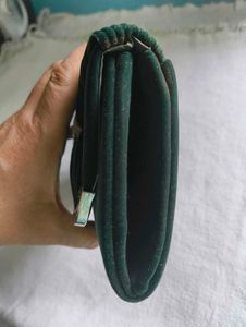 Vintage Dark Green Clutch