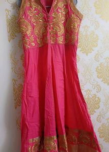 Cute Pink Anarkali Dress