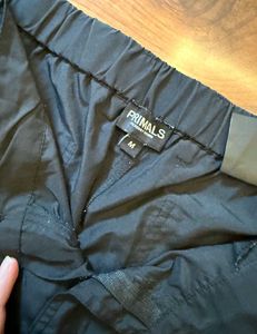Peach Baggy Black Cargo Pants.