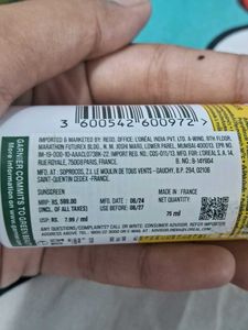 Garnier Super UV SPF 50 Sunscreen