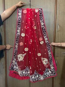 Red Embroidered Lehenga Choli