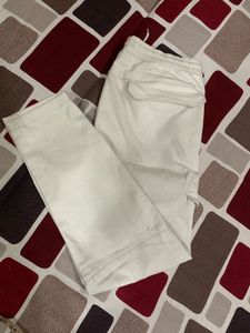 White Cargo Pants