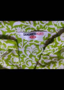 Lime Elegance Kurti