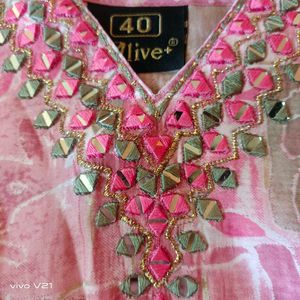 Pink Embellished Top