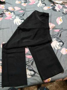 Wide Leg Jet Black Pants