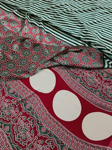 Elegant Striped Saree