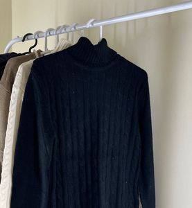 Black Turtleneck Sweater