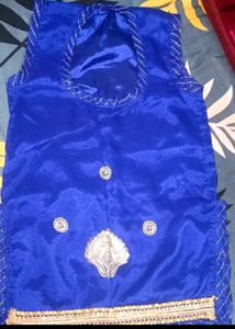 Blue Embellished Rajputi poshak