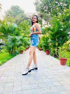shorts nd corset top set