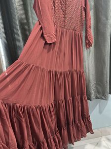 Mauve Sequin Detail Dress
