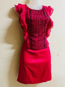 Korean Baby Pink Designer One Piece💝