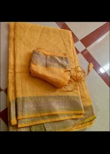 yellow saree