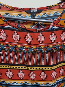 Tribal Print Sleeveless Top