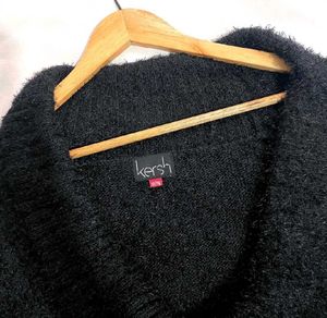 B2G2 🎁Cozy Black Cowl Neck Top C