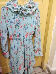 Floral Ruffle Mini Dress