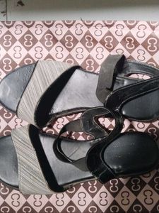 Stylish Black Heel Sandals