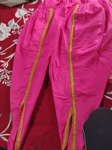 New pure cotton Embroidered Kurti pant set -M size