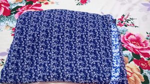 Blue Floral Saree