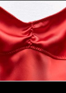 Red Satin Maxi Dress