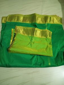 Green Silk Saree 💚