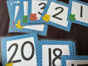 0-20 Laminated Flash Cards