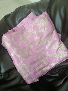 Pink Floral Brocade Kurti