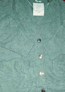 Green Knit Cardigan