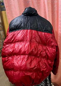 Red &amp; Black Puffer Jacket