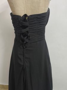 Elegant Black Strapless Gown🎀💝🦋