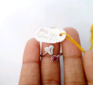 925 Silver Adjustable Ring
