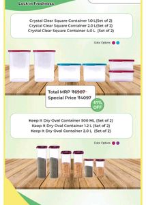 Air-Tight Storage Containers