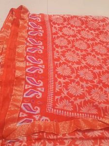 Elegant Floral Saree