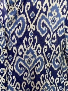 Blue Ikat Print Kurta