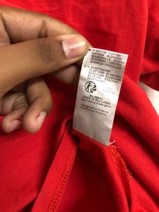 Edition Red Short Sleeve Top
