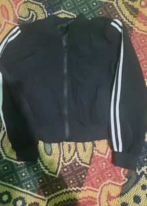 Crop Black Stripped Jacket
